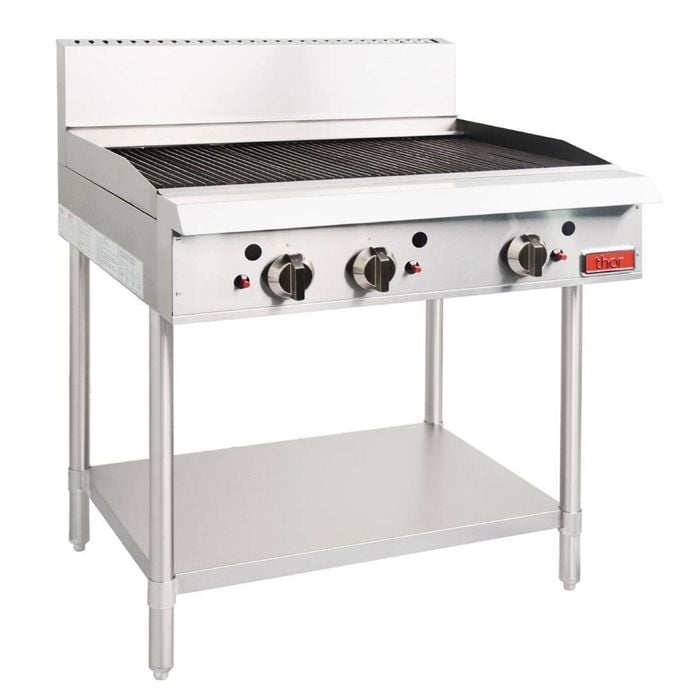 Thor Gas Char Broiler 36" Radiant Manual Controls Flame Failure Lpg Tr-cbr36f Lpg Commercial Kitchen Equipment