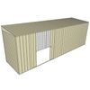 Build-a-Shed 1.5 x 6 x 2m Skillion Double Sliding Side Door Shed - Cream