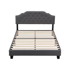 IHOMDEC BEF02 Double Size Bed Frame Base Mattress Platform Grey