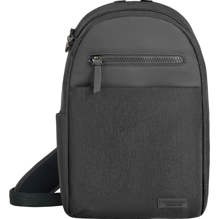 Travelon Metro Anti-Theft Tablet Sling Bag in Gray Heather