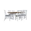 Beechworth 7pc Dining Set 200cm Table 6 Chair Pine Wood Hampton Furniture - Grey