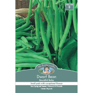 Mr Fothergill's Bountiful Baby Dwarf Bean Vegetable Seeds