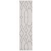 The Rug Connection Harley Ivy Grey Runner Off White 500x80cm - Extra Large Runner Pet Friendly Indoor Rug