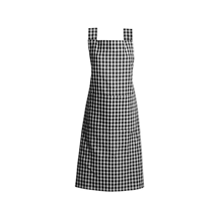 Gingham Apron - Black