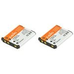2PK Jupio Li-Ion 3.7V 650mAh Rechargeable Battery For Nikon EN-EL10 Camera
