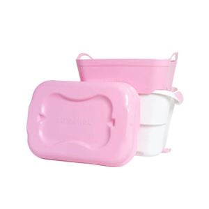 Strucket 19L Strainer Bucket Pink With Lid