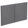Kaboodle 1000mm Grey Fig Modern Fridge Cabinet Doors - 2 Pack