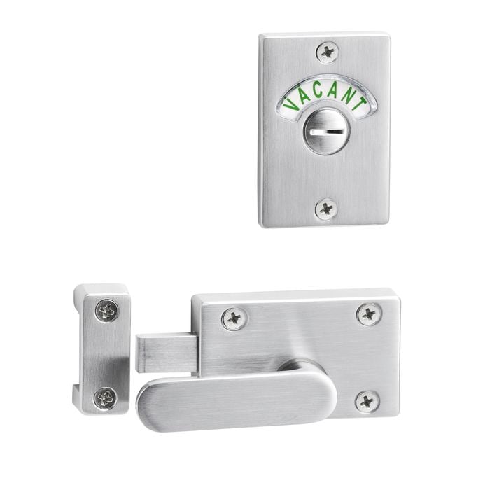 Lemaar Satin Chrome Surface Mount Toilet Indicator Bolt Lock DDA