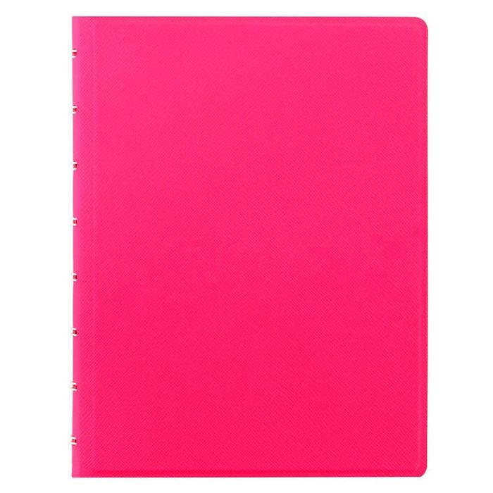 Filofax A5 Saffiano Notebook Journal Diary Log Writing Stationery Fluoro Pink