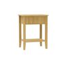 Maestro Furniture Skyler Modern Fluted Open Shelf Side End Lamp Table 1-Drawer Natural