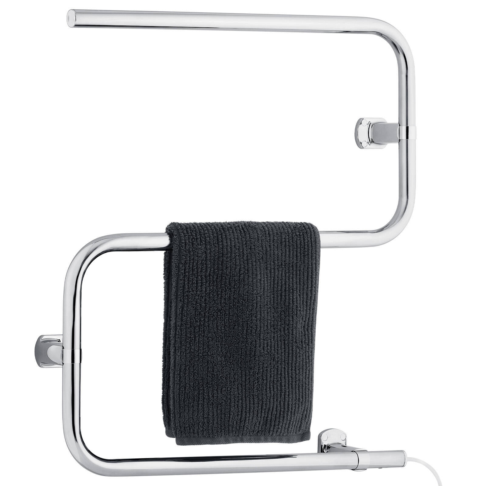 Estilo 45W 3 Bar S Shape Stainless Steel Heated Towel Rail Stainless Steel