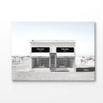 Black And White Fashion Store Print 100% Australian Made 120x90cm (Stretched Canvas)