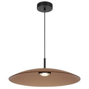Telbix Orilla Modern Pendant Hanging Lamp Light Glass Metal Aluminium Brown Matte