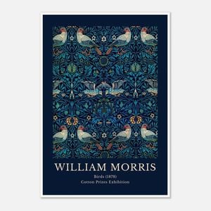 Galrie William Morris Birds Print Exquisite Cotton Exhibition Artwork (1878) Home Decor, Poster Only, 70 x 100cm (28 x 40inch)