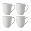 4pk Maxwell & Williams 390cml White Basics Durable Porcelain Coupe Mug - White