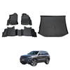 AUSGO Floor Mats & Boot Liner Set for Jeep Grand Cherokee WK Series 2010-2021 Car Floor Liners Cargo Mat