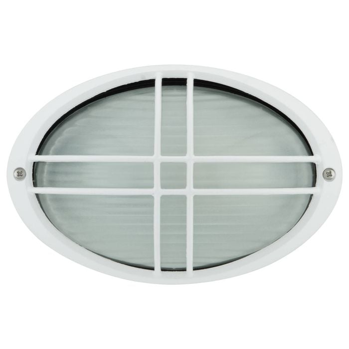 Arlec White Large Kent Oval Bunker Light