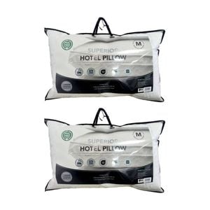 2PK Grosvenor House Superior Hotel Pillow Microfibre-Blended 1100g