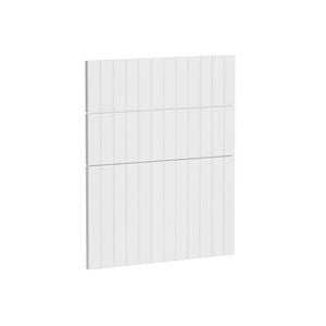 Kaboodle 600mm Provincial White V-Groove 3 Drawer Panels