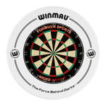 Formula Sports Micro Band 3 Dart Board And Winmau Printed White Dartboard Surround Set