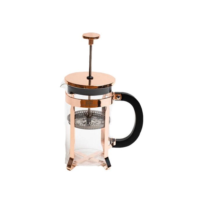 Coffee Culture Tea and French Glass Presser/Plunger w/ Handle 600mL Rose Gold