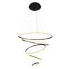 LED 5 Pendant Light Rings - Delessi Marcello - Black