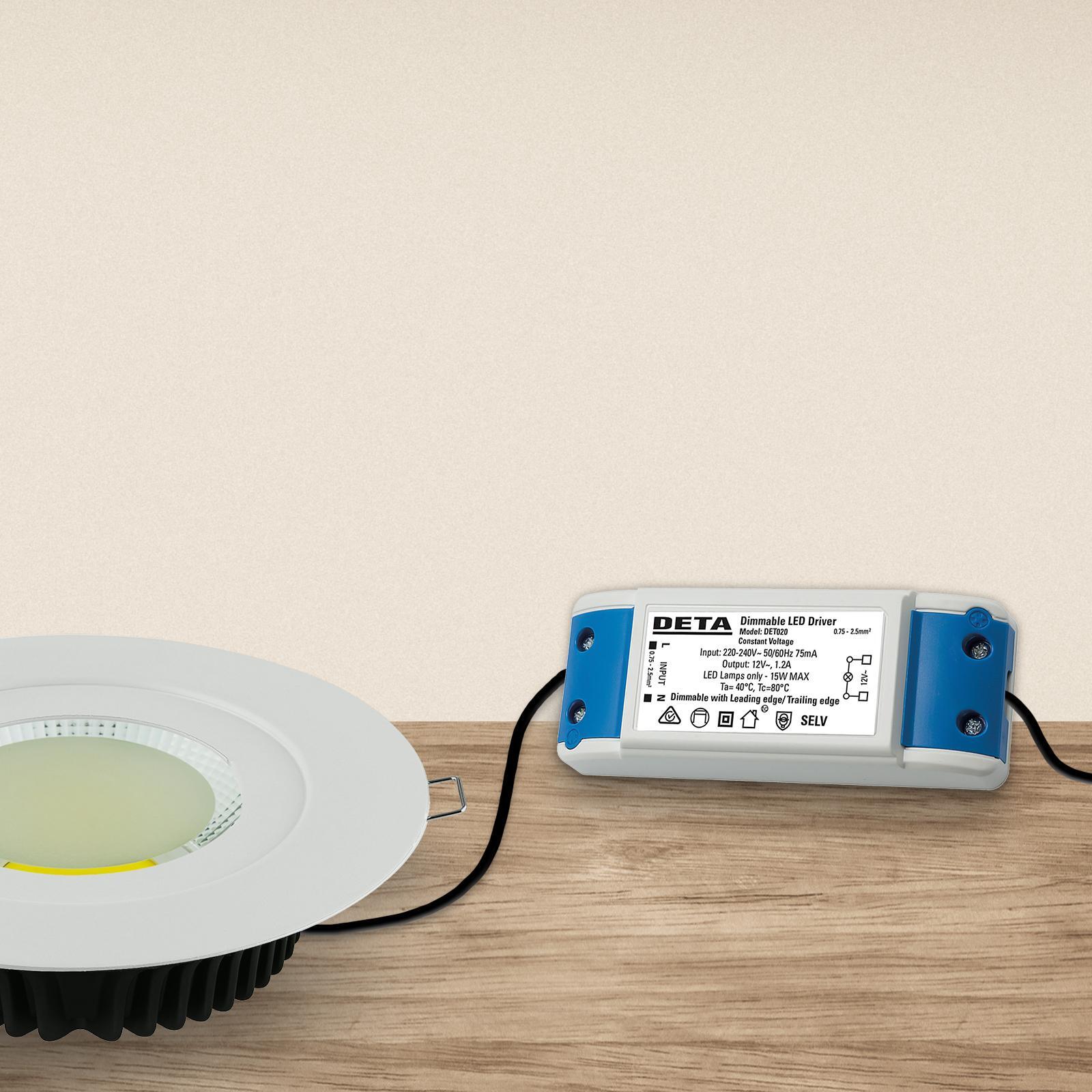 Deta 12V 15W Dimmable Electronic Transformer For LED Globes Bunnings Australia