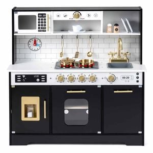 Costway Kid Play Kitchen Playset Stoves Sink Oven Ice Maker Chef Pretend