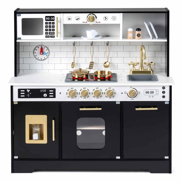 Costway Kid Play Kitchen Playset Stoves Sink Oven Ice Maker Chef Pretend
