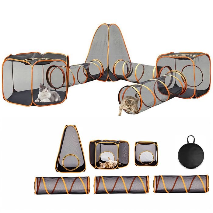 Advwin 6 in 1 Pet Playpen Cat Dog Tent Tunnel