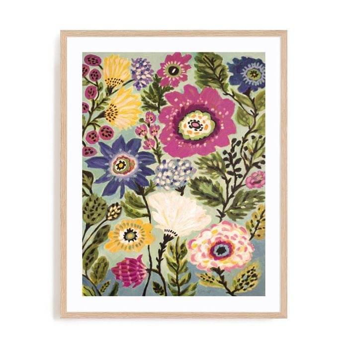 Artey | Garden Of Whimsy IV - Framed Print - Natural Frame - 90 x 115cm