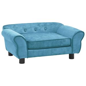 vidaXL Dog Sofa Cream 72x45x30 cm Plush Pet Animal Supply Cat Couch Seating