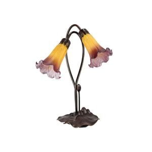G&g Twin Lily Lamp Orange Wine