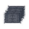 4pk J.elliot Home Rowan 33x48cm Jute Placemat - Navy