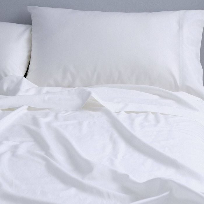 Canningvale Carrara King Bed Fitted Sheet Set Alessia Bamboo Cotton White