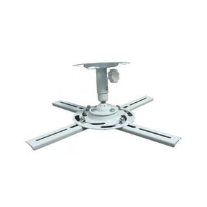 Universal LCD DLP Projector Ceiling Mount Bracket Up to 10kg White Home Theatre