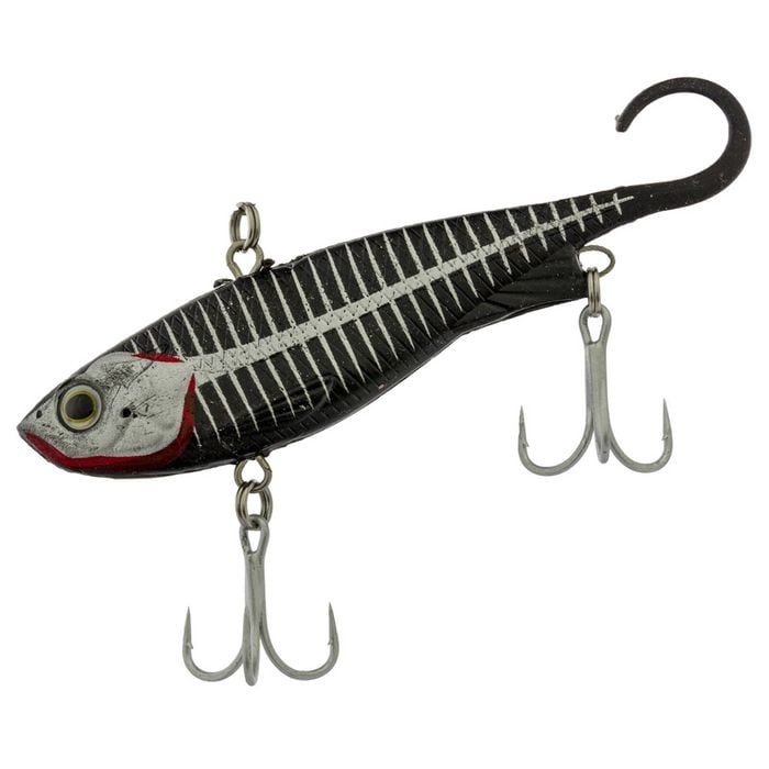 110mm Zerek Fish Trap Soft Vibe Lure Sinking Crankbait Fishing Lure Black Widow