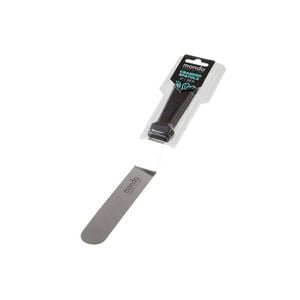 Mondo Stainless Steel 20cm Straight Spatula Kitchen Baking/Cooking Utensil Black