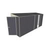 Build-A-Shed 1.2 x 4.5 x 2.0m Skillion Single Sliding Side Door Shed - Grey