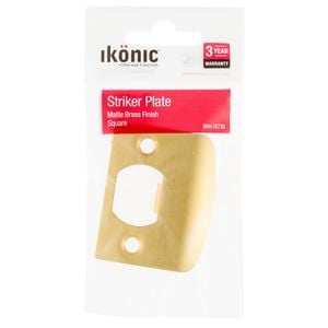 Ikonic Brushed Brass Striker Plate