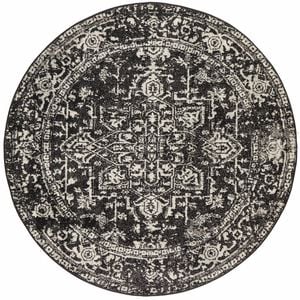 Sense 253 Charcoal 200x200cm - Medium Round Transitional Pet Friendly Indoor Rug