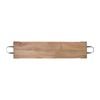 J.Elliot Home Oliver 110cm Long Wood Tray w/ Metal Handles - Natural