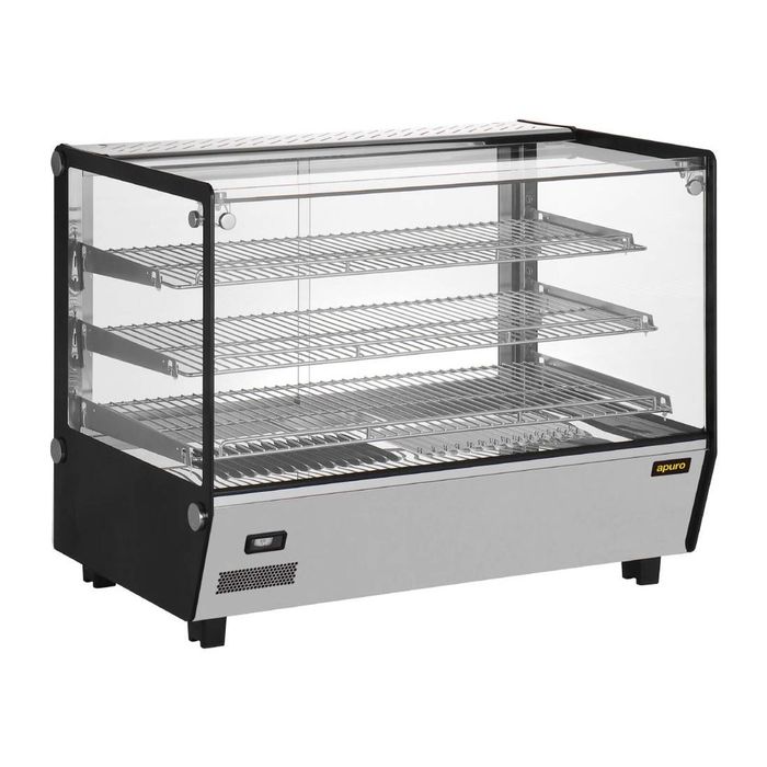 Apuro Square Countertop Heated Display Merchandiser 160Ltr - HW924-A