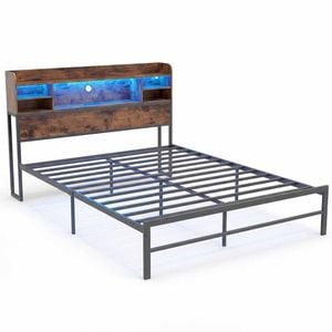 Costway Queen Size Bed Frame Metal Platform Bed Base