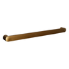 Hotwire 800mm Gold Single Horizontal Round Heated Towel Rail