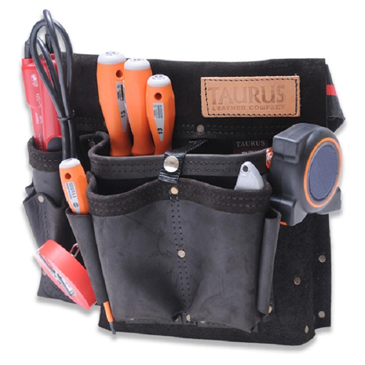 Taurus Leather Right Handed Classic Electrician Apron - Bunnings New ...