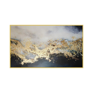 Elegant Collections Atlantic Gold Blue Wall Art