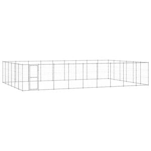 vidaXL Outdoor Dog Kennel Galvanised Steel Puppy Enclosure Cage Pet Supply 990x660x180 cm