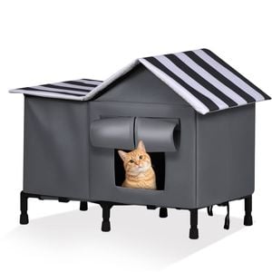 Advwin 2in1 Pet House Shelter Elevated Warm Pet Bed