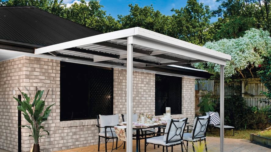 Absco Structures 3.00 x 3.00 x 3.00m Single Patio Cover - Model: SMAWN3030N2 Item: 0444855